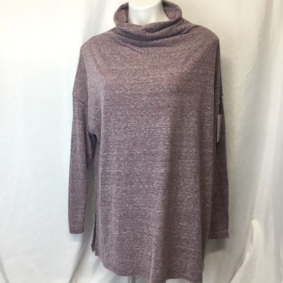 Free People Tops - Free People Bella Vista Purple Fig Tunic Shirt S/M